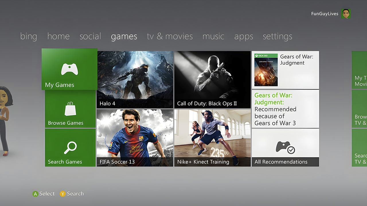 Как установить игры на прошитую xbox. Интерфейс хбокс 360. xbox live xbox 360. xbox 360 ui. главное меню xbox 360.