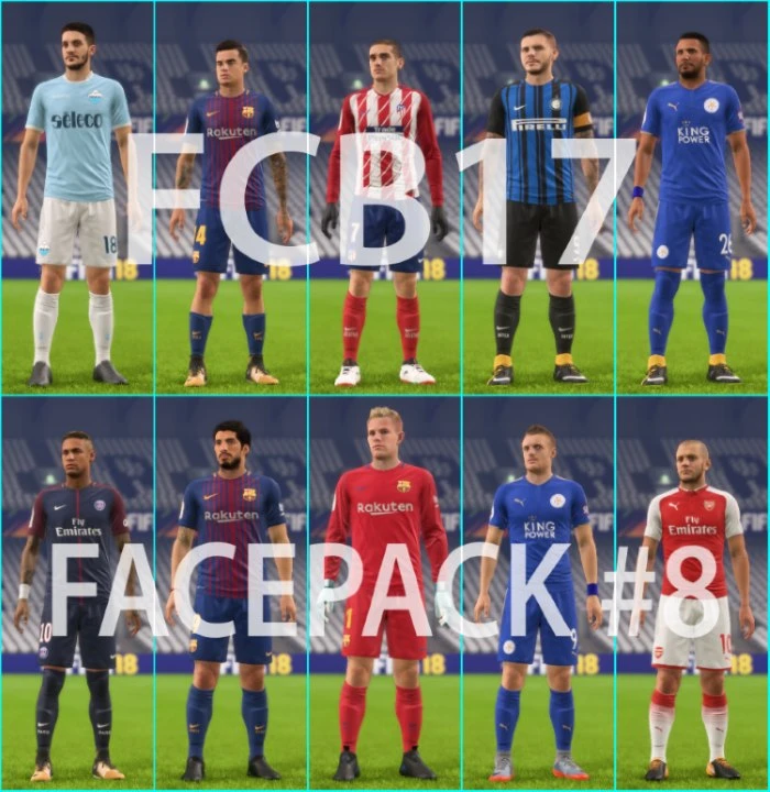 FIFA 18 "Facepack #8 by FCB17"