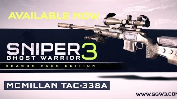 MCMillan TAC-338A теперь доступна в Sniper: Ghost Warrior 3