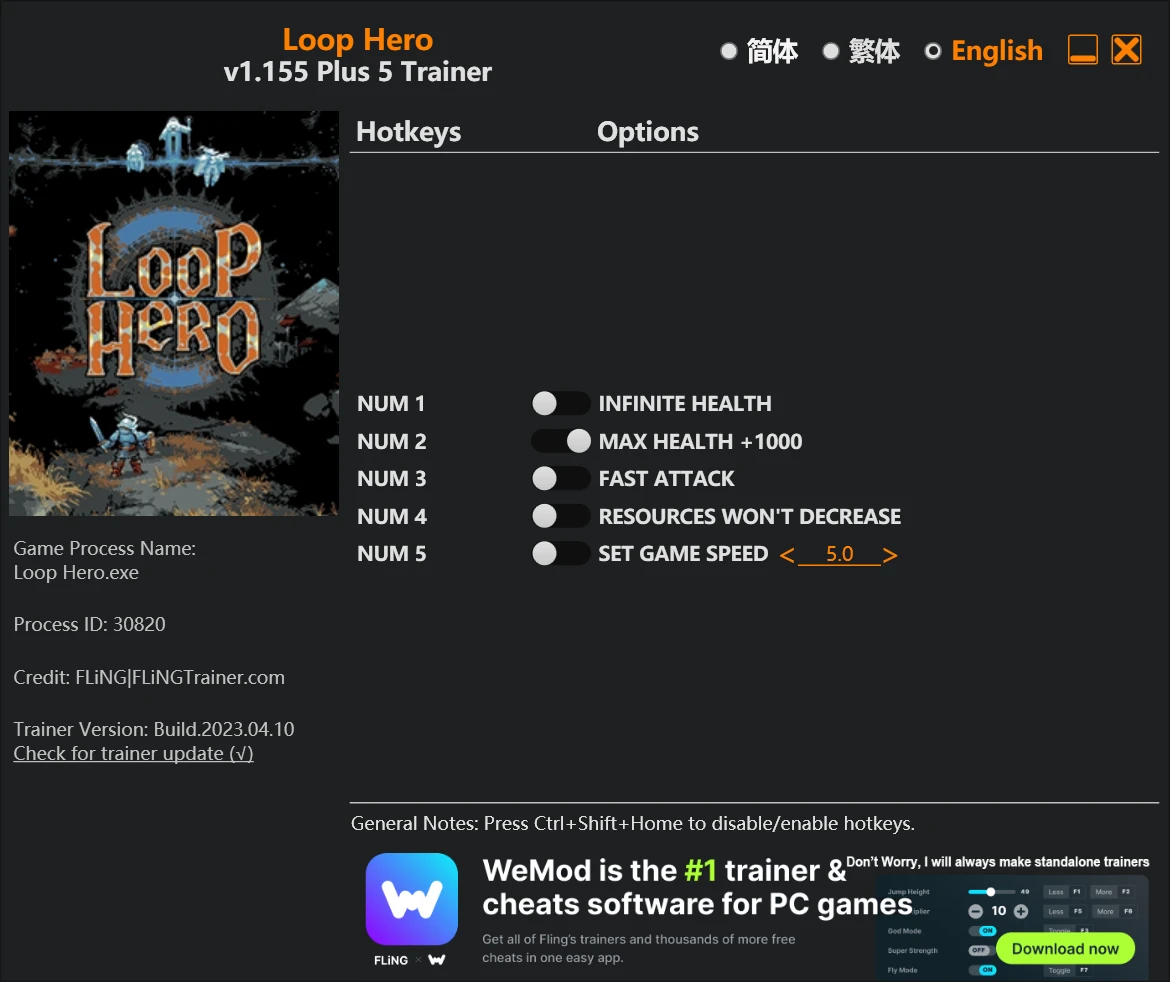 Loop Hero "Трейнер +5" [1.0 - 1.155] {FLiNG}