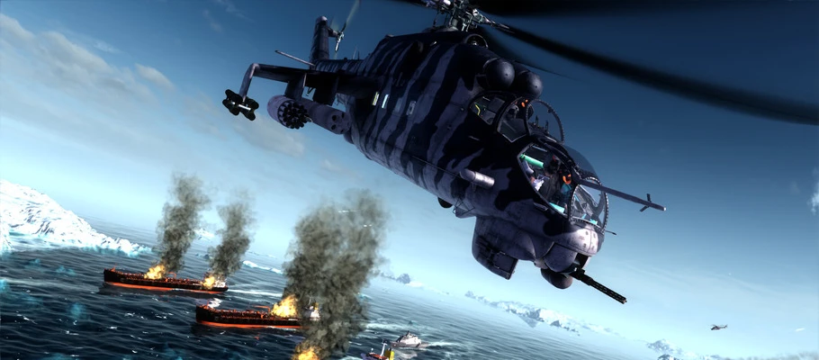 Геймплей Switch-версии Air Missions: HIND