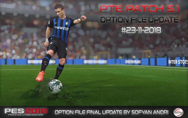 PES 2018 "Option File For PTE 5.1 Update 23-11"