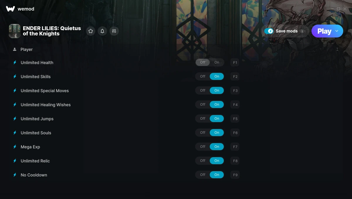 Ender Lilies: Quietus of the Knights "Трейнер +9" [UPD: 18.08.2024] {MrAntiFun / WeMod}