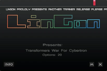 Transformers - War for Cybertron: Трейнер (+20) [1.0 & DLC] {LinGon}