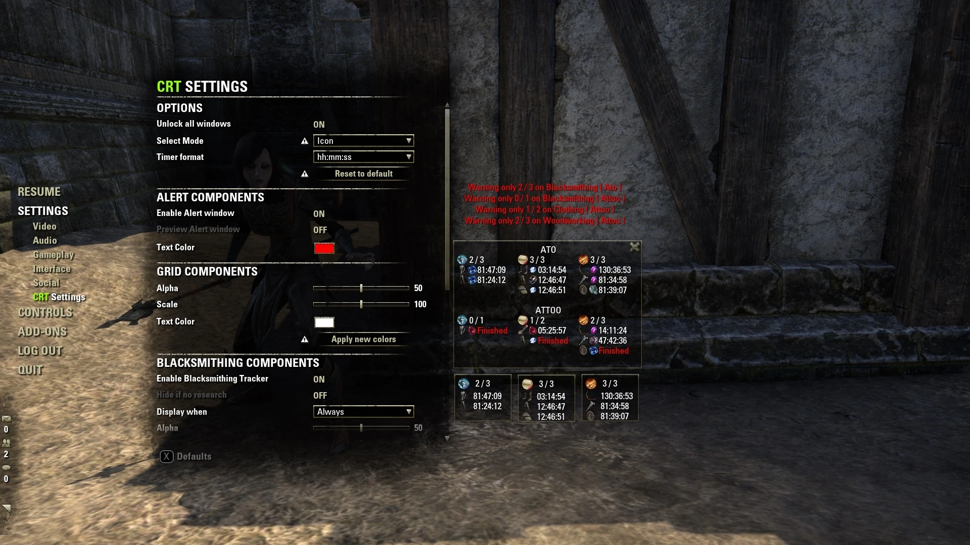 TES Online — Craft Research Timer