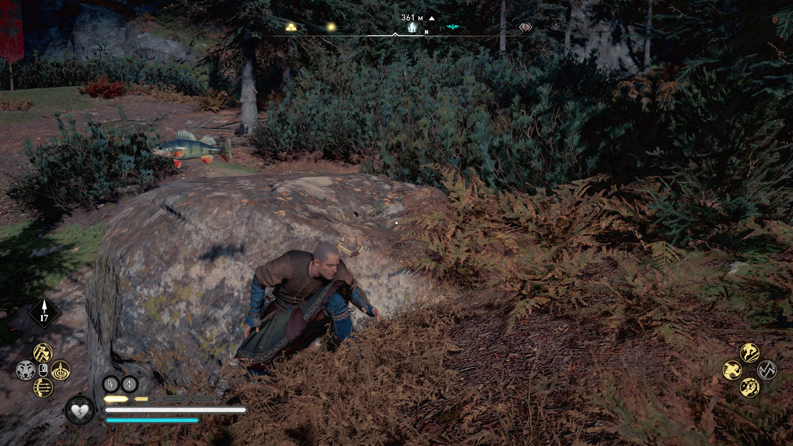 Рыба в воздухе. Сбивается из лука