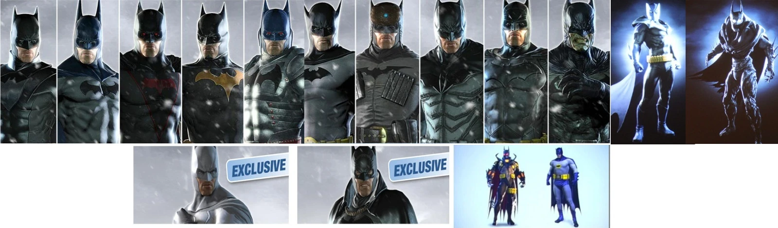 Все костюмы из игры и описание истории каждого из них