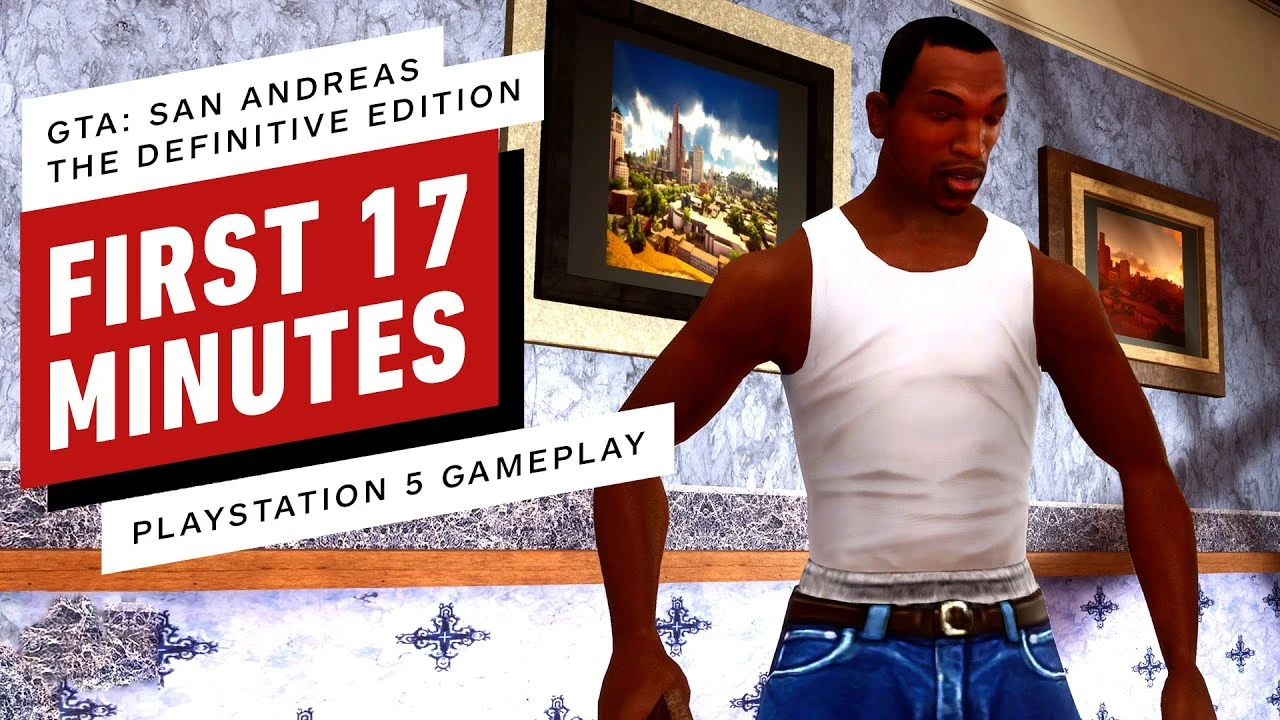 Первые 17 минут геймплея Grand Theft Auto San Andreas: Definitive Edition