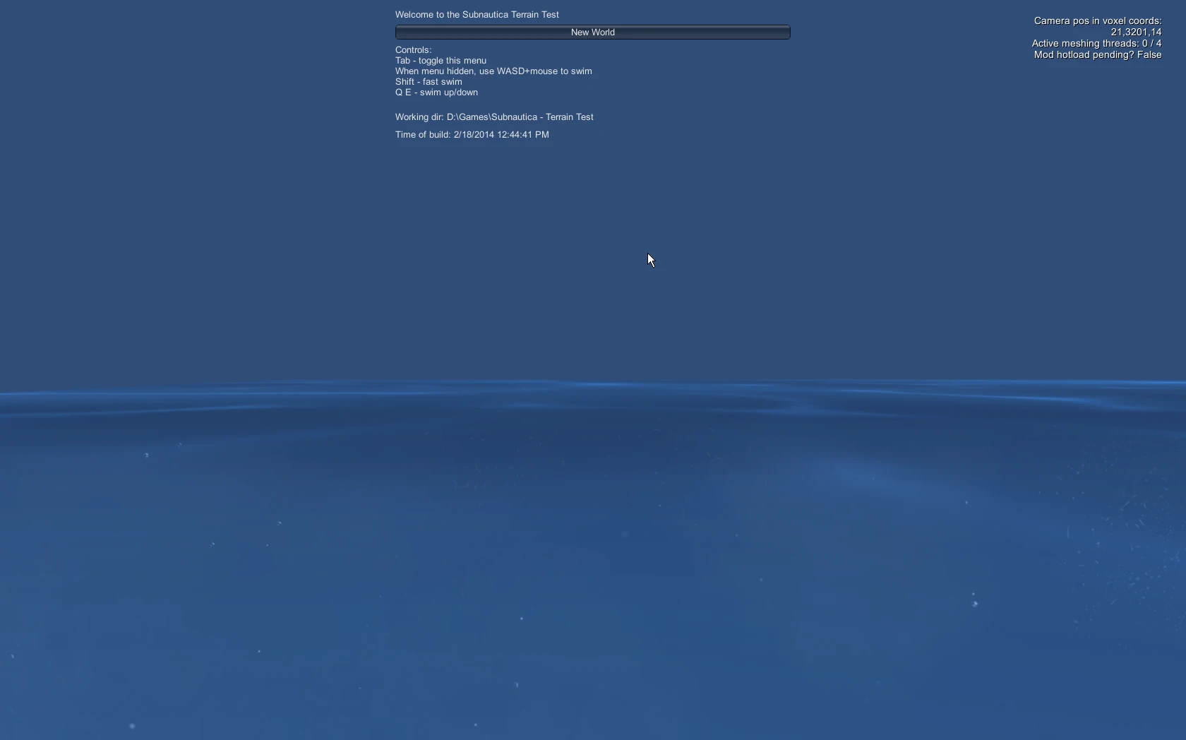 Subnautica "Terrain Test"