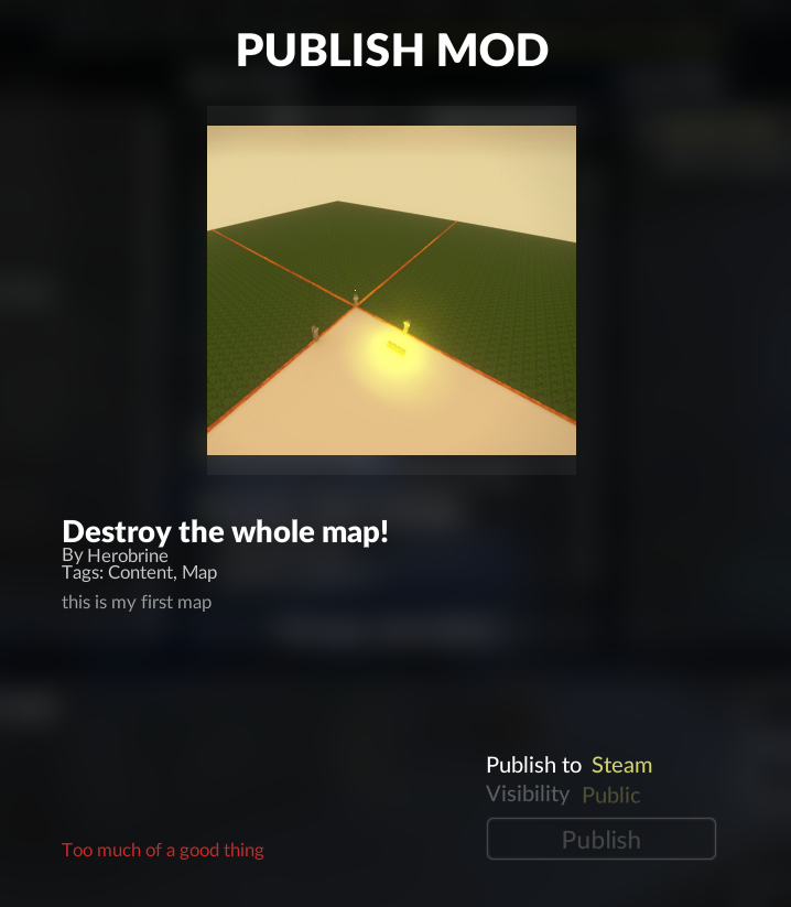 Как опубликовать карту в стим?