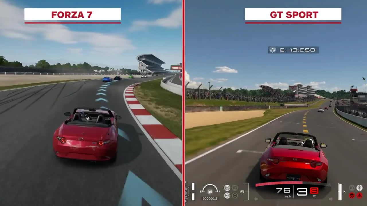 Сравнение Forza 7 vs GT Sport Visual