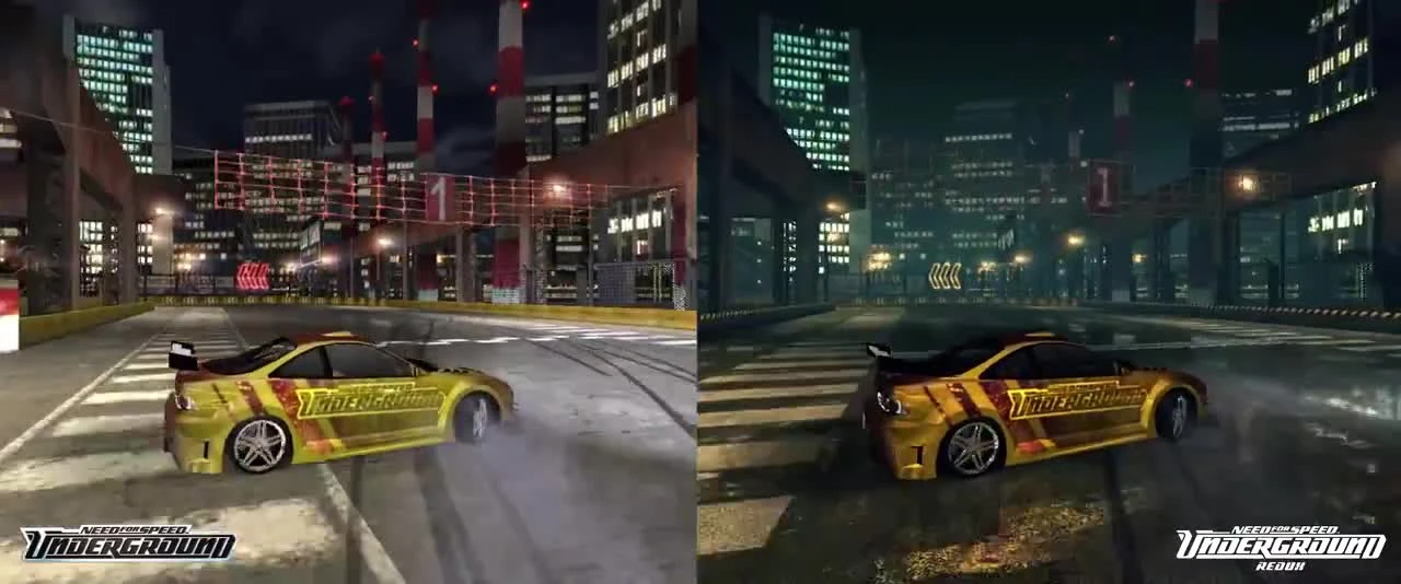 NFS Underground - Демонстрация графического дополнения Redux