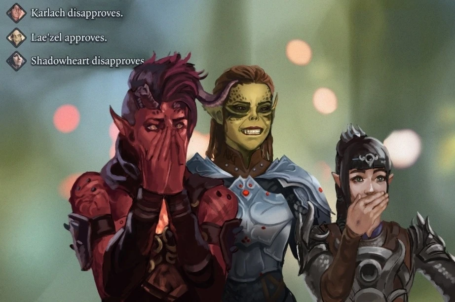 Тот самый легендарный мем в перерисовке Врат Балдура