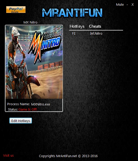 MX Nitro: Трейнер/Trainer (+1: Монеты / Money) [02.23.17] {MrAntiFun}