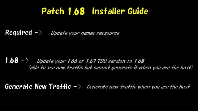 TDU Неофициальный патч v.1.68B RUS