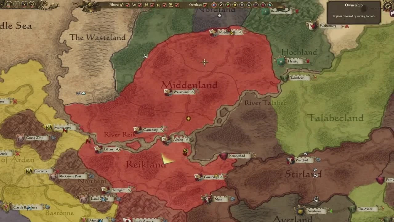 Кампания за Империю людей в геймплейном ролике Total War: Warhammer