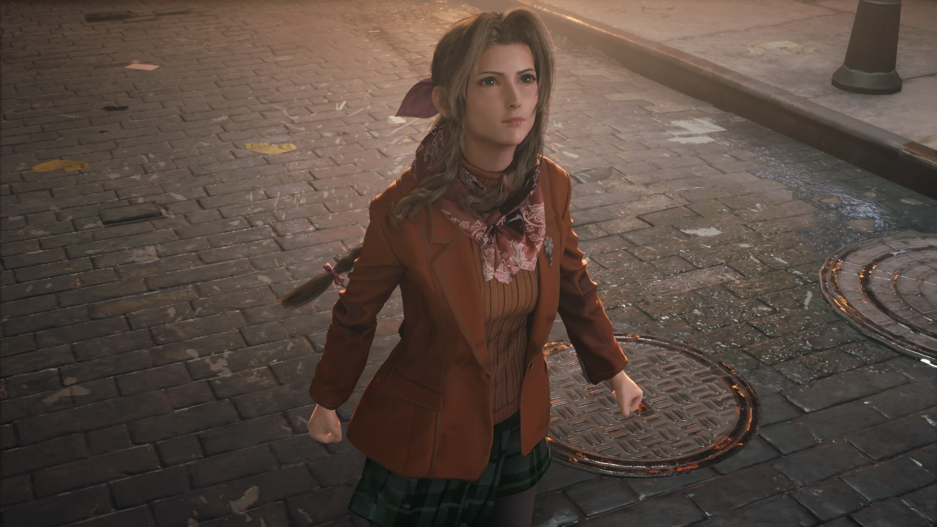 Final Fantasy 7 Remake "Аэрис в костюме Эшли из ремейка RE4"