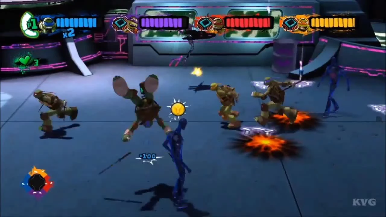 Геймплей игры "Nickelodeon's Teenage Mutant Ninja Turtles"