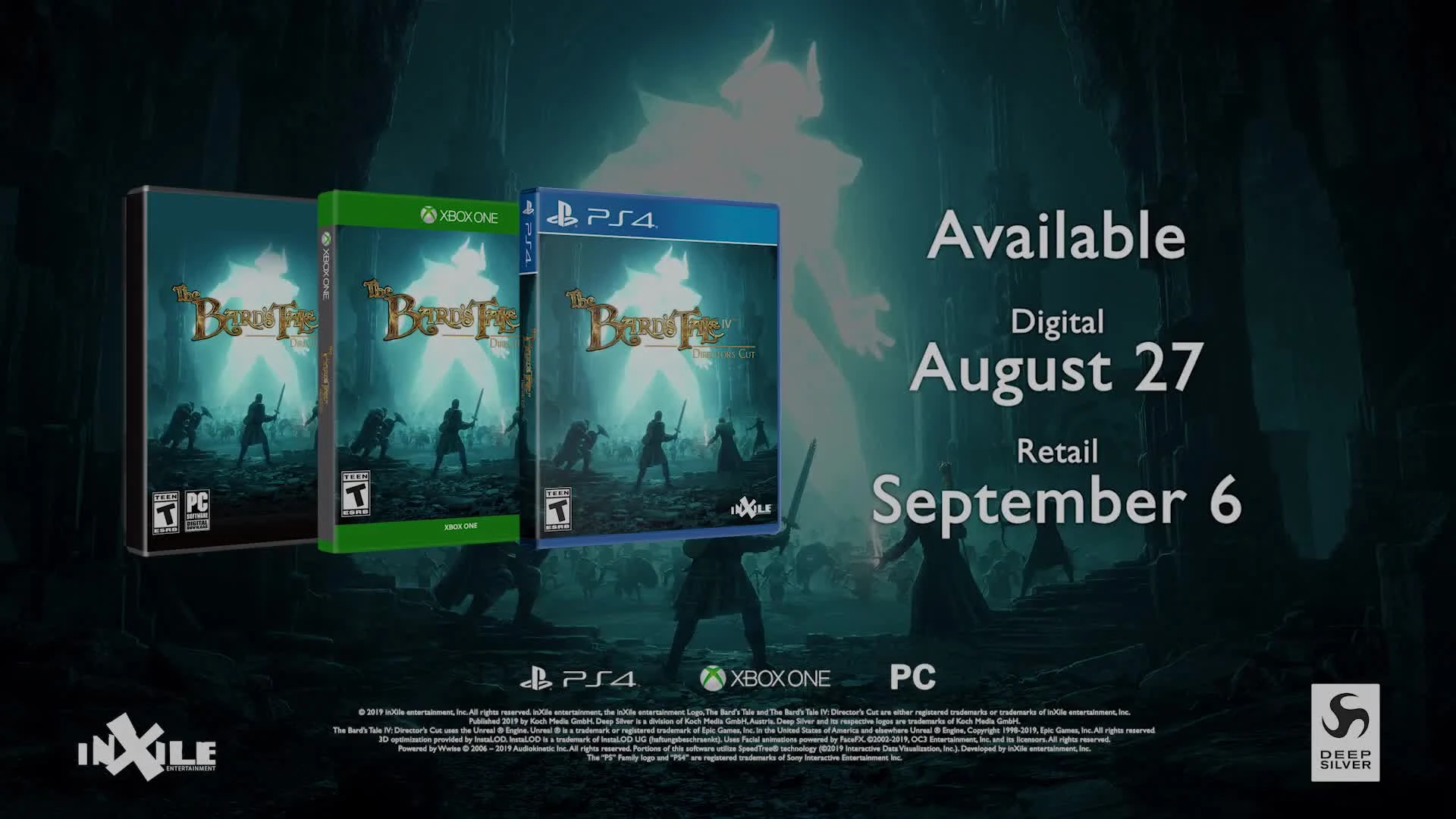 Объявлена дата выхода Bard's Tale 4 Director's Cut