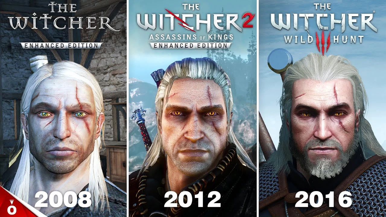 Эволюция Ведьмака: детальное сравнение графики и механик"