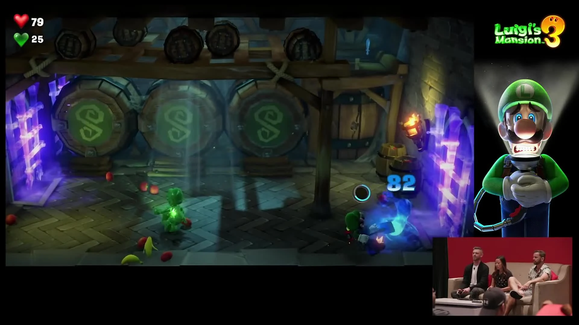 14 минут игрового процесса в кооперативном режиме Luigi's Mansion 3