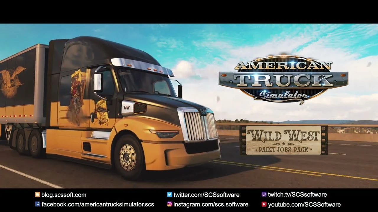 Для American Truck Simulator анонсировано дополнение Wild West Paint Jobs Pack