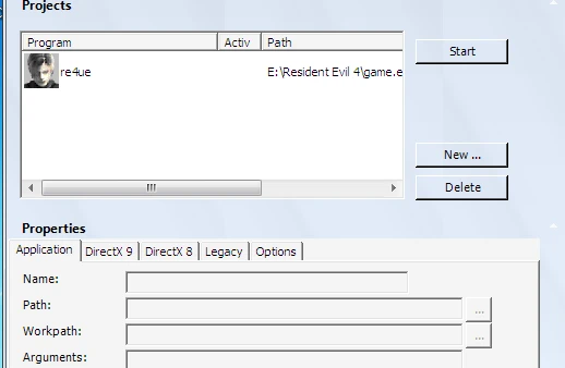 Resident Evil 4 "DirectX Tweaker"