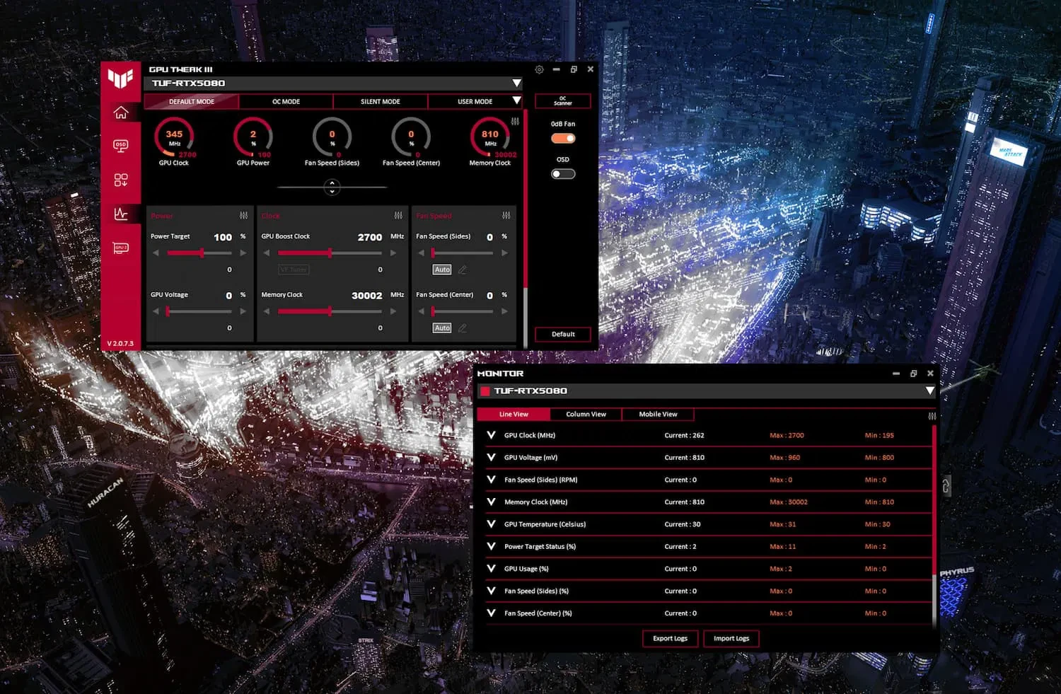 ASUS выпустила стабильную версию GPU Tweak III с новыми метриками и исправлением ошибок