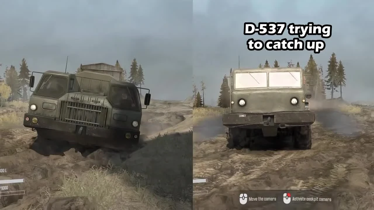 Spintires: MudRunner - E-7310 vs D-537