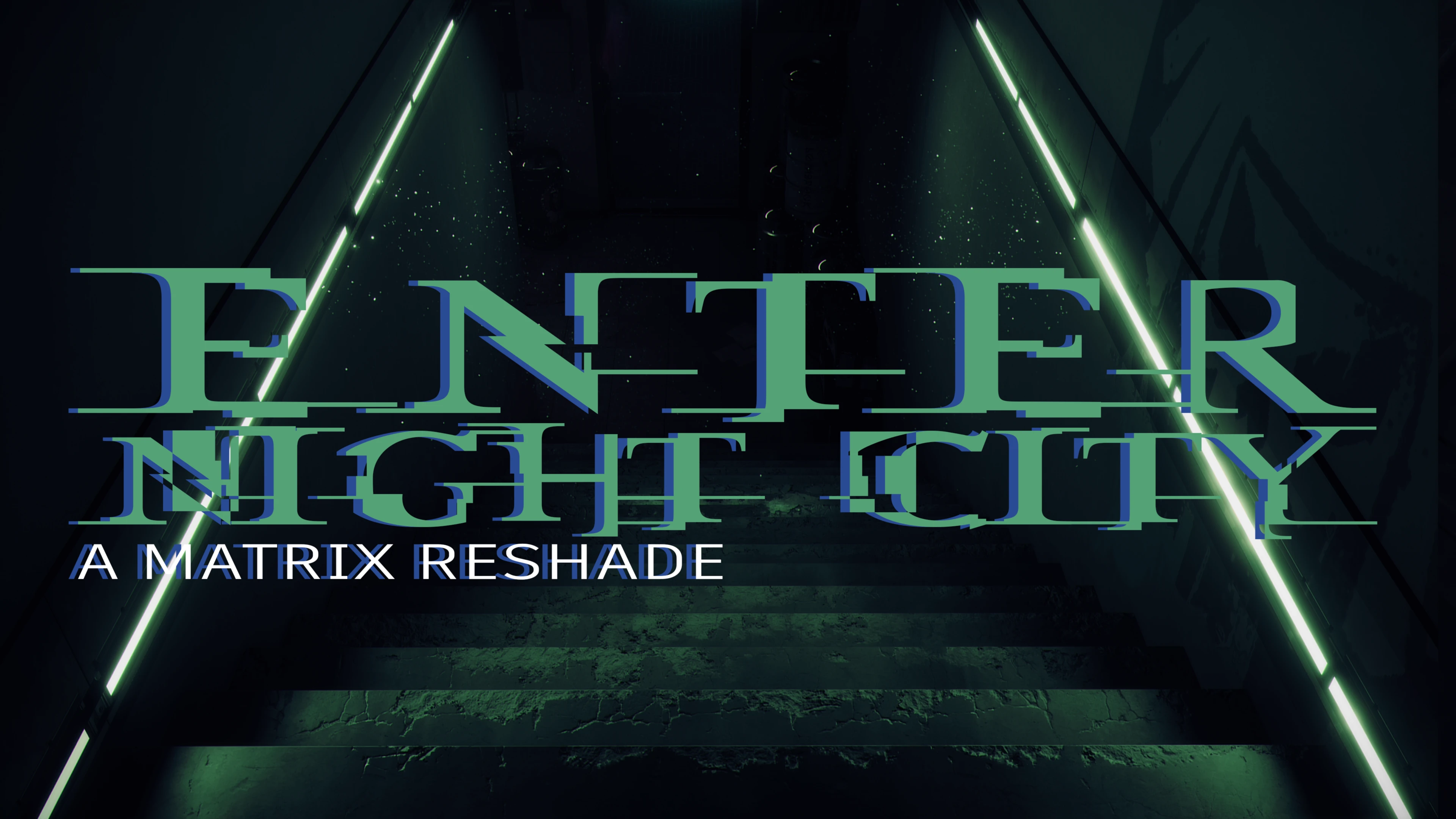 Cyberpunk 2077 "Графика в стиле Матрицы"