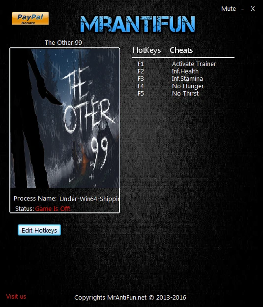 The Other 99: Трейнер/Trainer (+4) [Build 8228] {MrAntiFun}