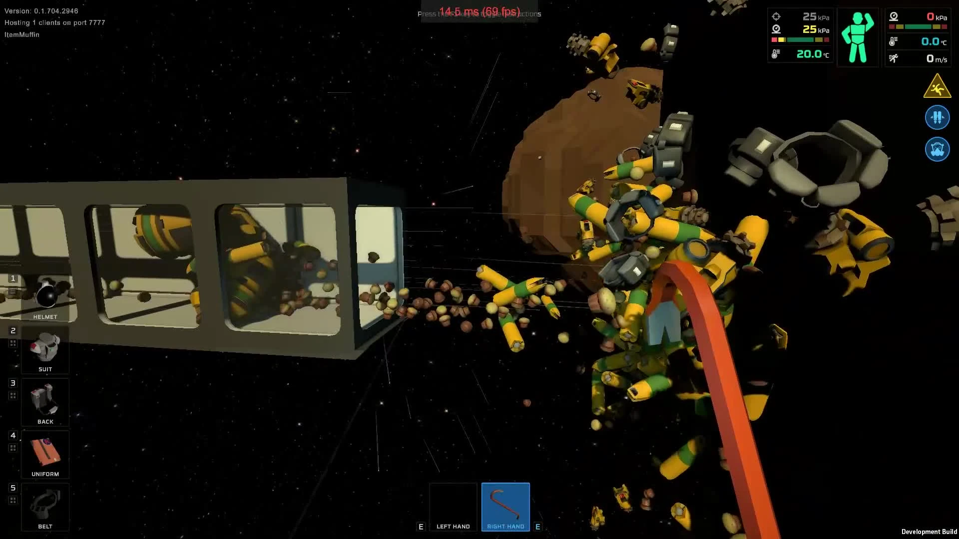 Stationeers - Демонстрация физики от тестера игры