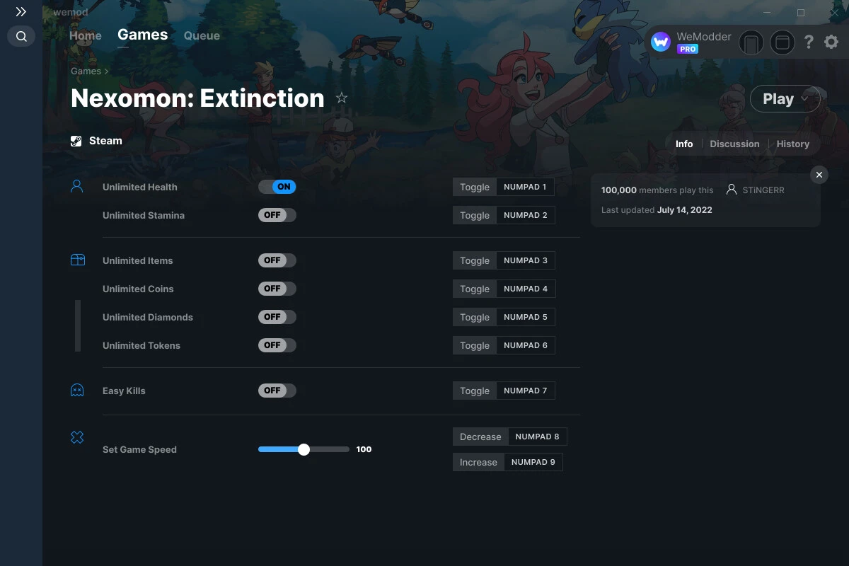 Nexomon: Extinction "Трейнер +8" [UPD: 14.07.2022] {STiNGERR / WeMod}