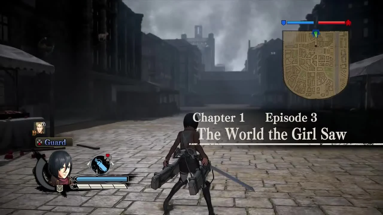 9 минут геймплея Attack On Titan