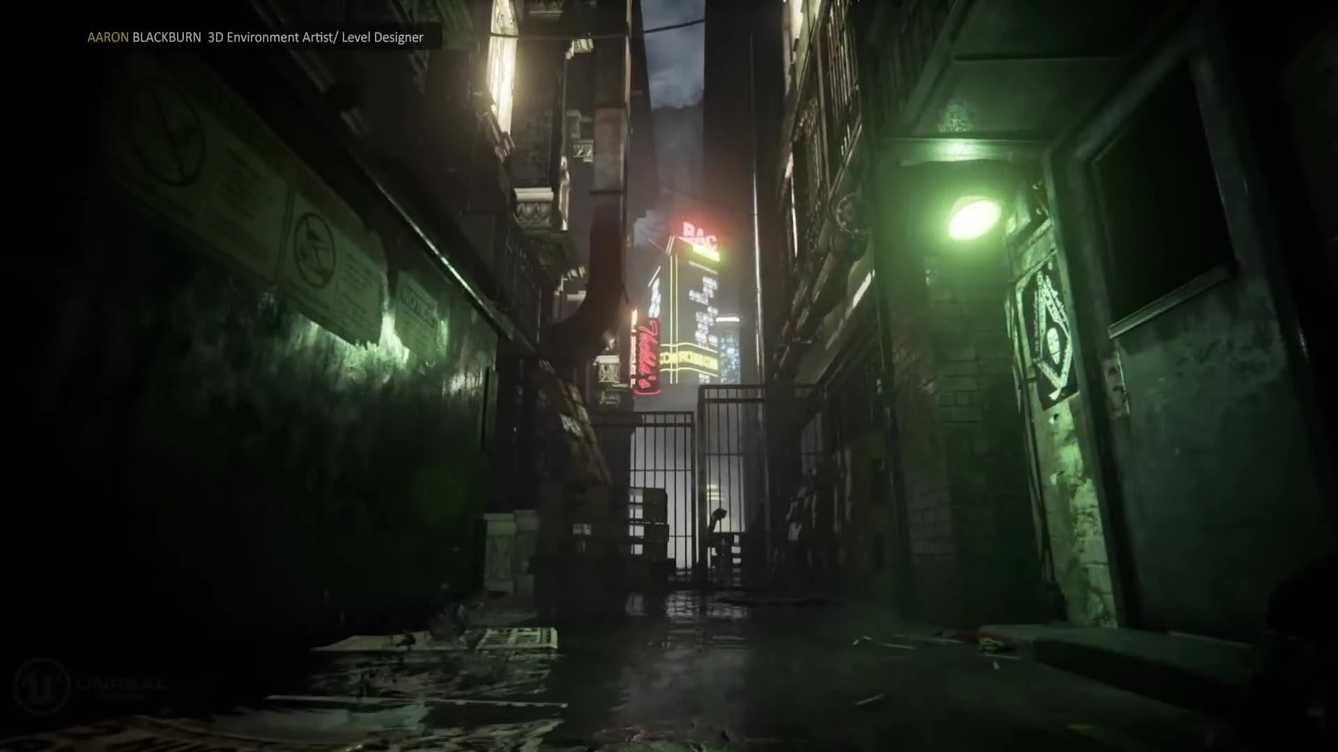 Локация Blade Runner воссозданная на Unreal Engine 4