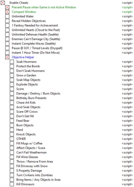 Rain on Your Parade: Таблица для CheatEngine [1.1.15] {SovietWristwatch.jpg }