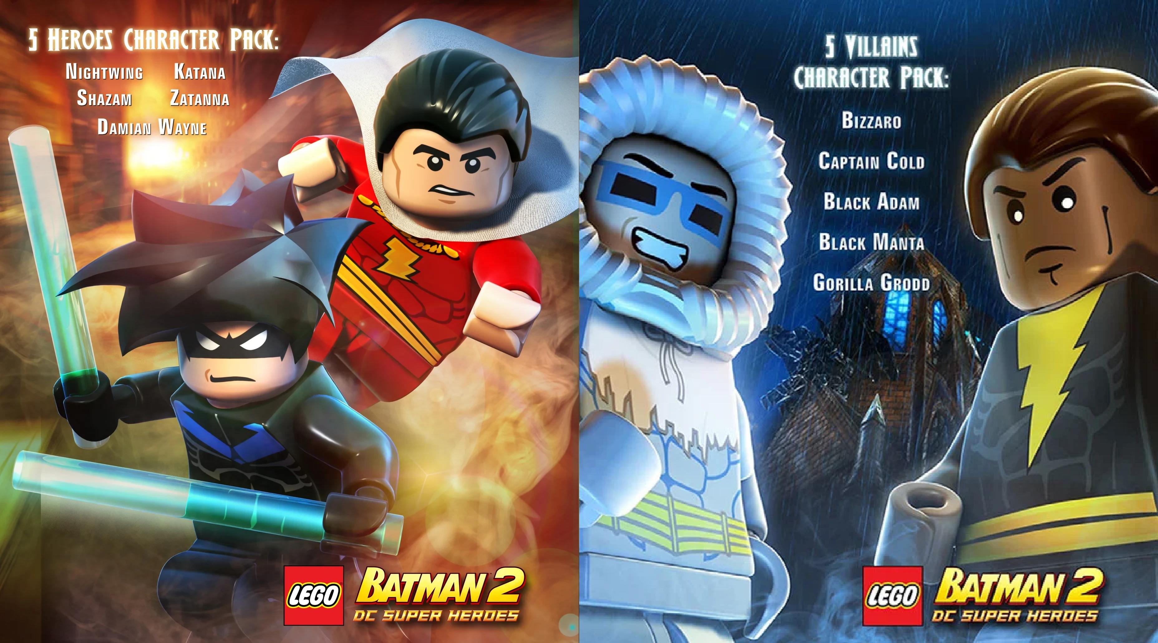 LEGO Batman 2: DC Super Heroes "DLC Персонажи + Скрытые Персонажи + Свободный выбор костюмов"
