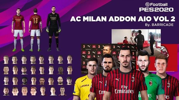 PES 2020 "AC Milan Addon AIO V2 by barricade"