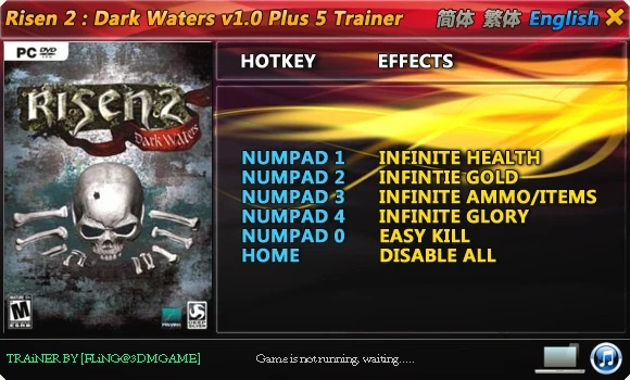 Risen 2 - Dark Waters: Трейнер/Trainer (+5) [1.0] {FLiNG}