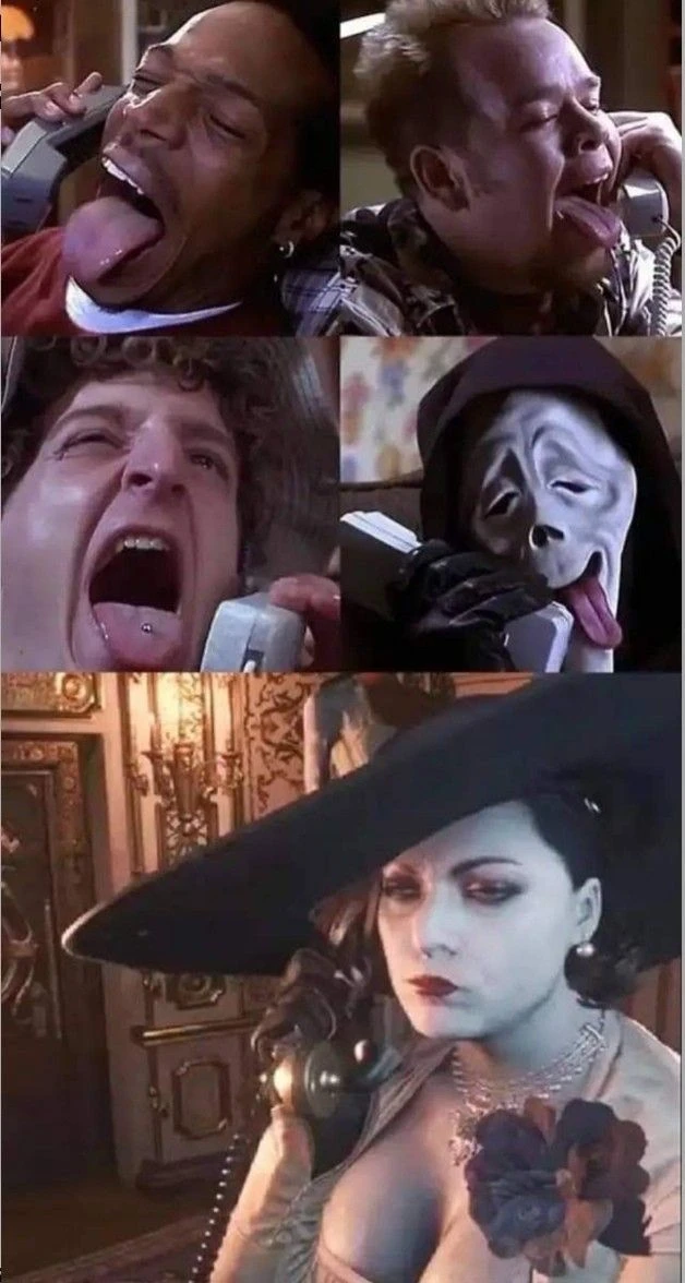 Леди Димитреску на созвоне