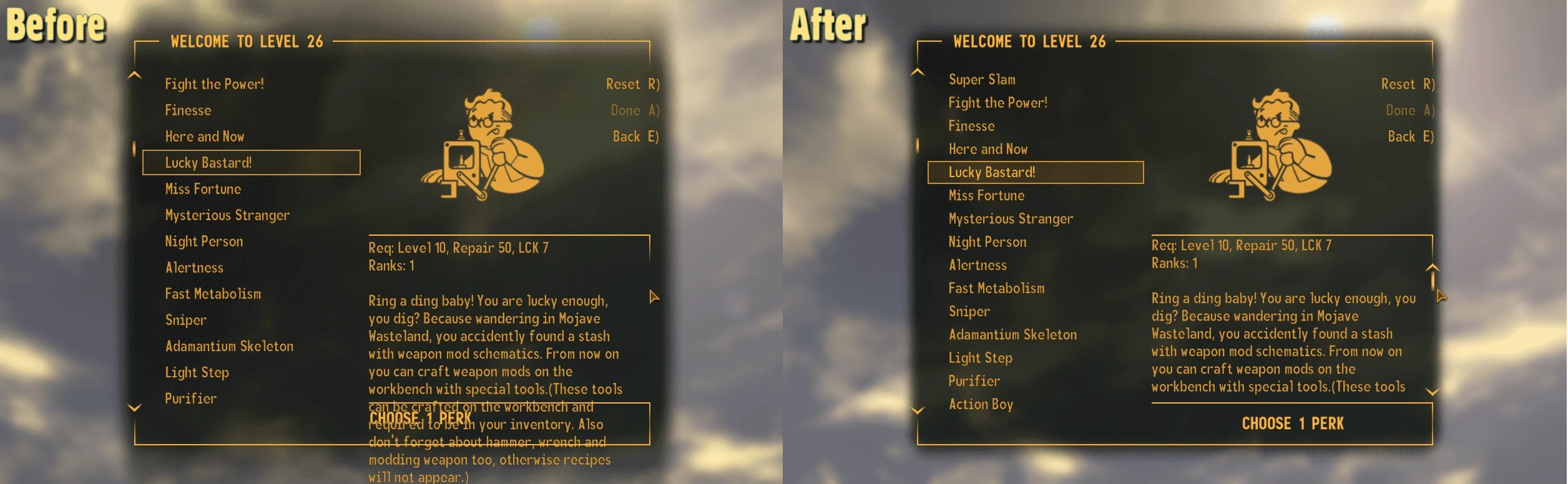 Fallout: New Vegas "Vanilla UI Plus 7.79 / Улучшенный оригинальный интерфейс"