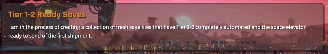 Satisfactory "Сохранения - Уровень 1, 2"