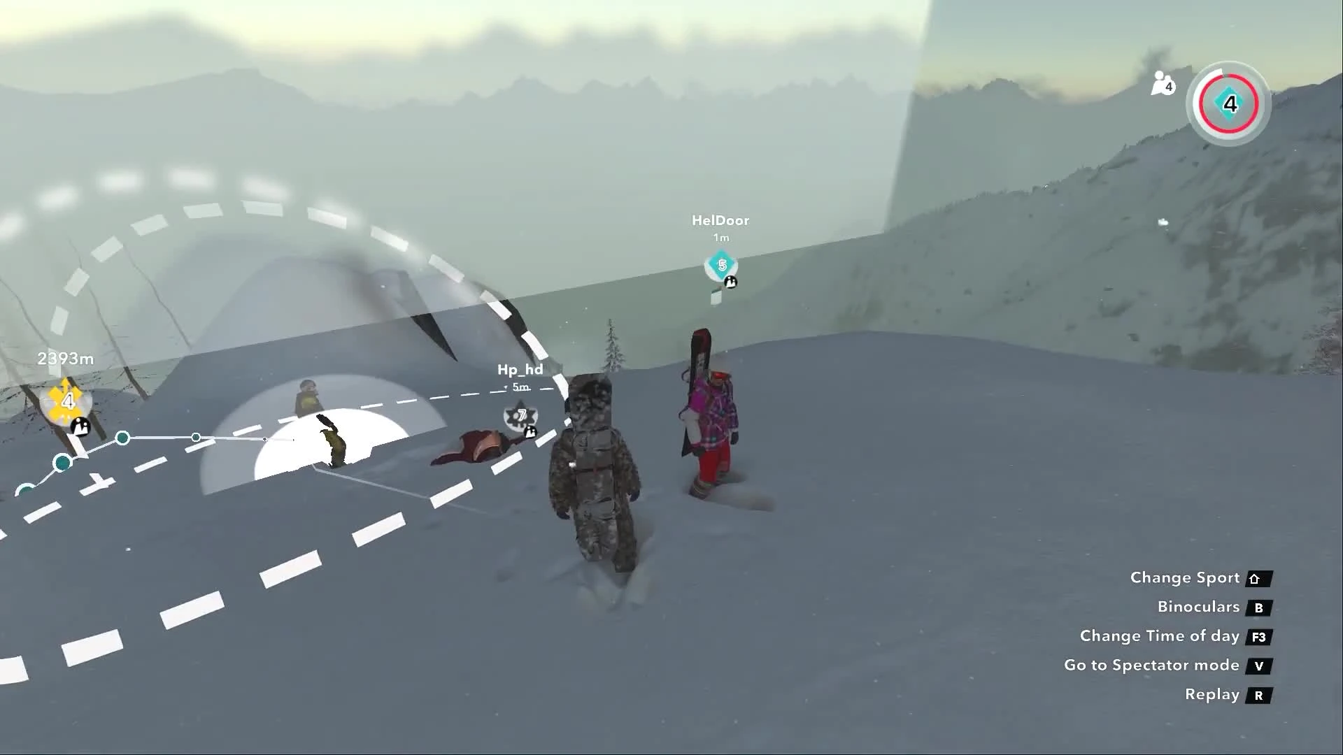 Чуть не разбился о горы в STEEP