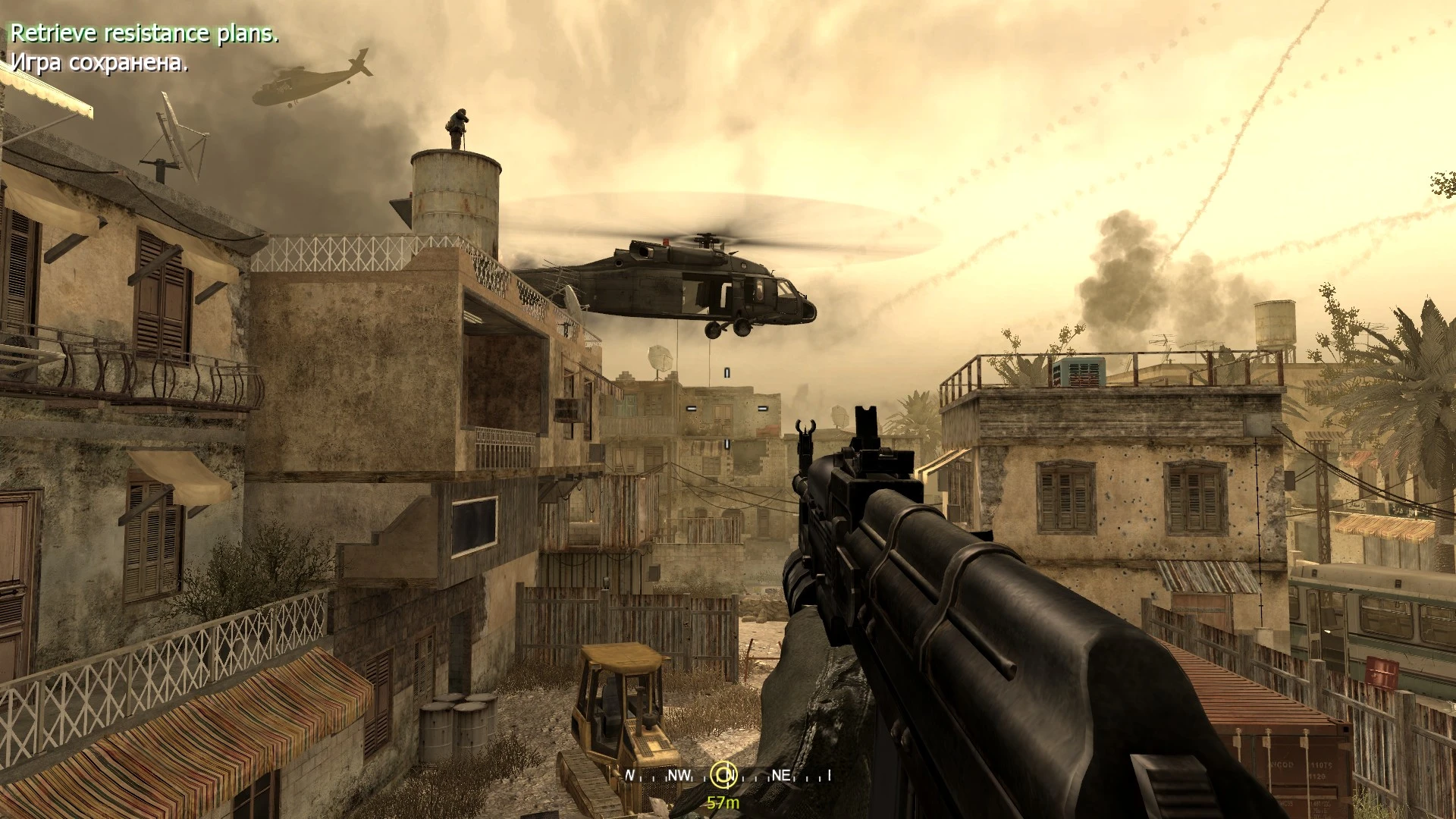 Call of Duty 4 "Миссия Backlot (площадка) для одиночной игры"