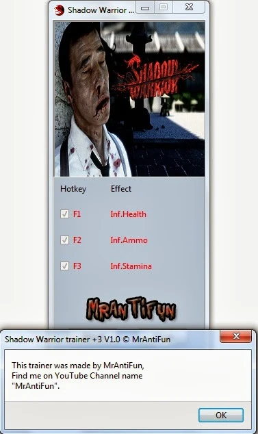 Shadow Warrior (2013): Трейнер/Trainer (+3) [1.0] {MrAntiFun}
