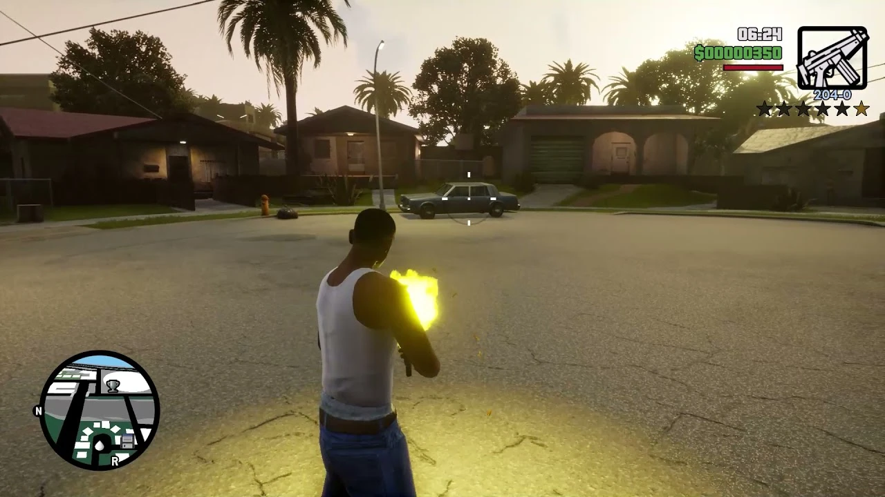 Grand Theft Auto: The Trilogy (San Andreas) "Реалистичные звуки оружия"