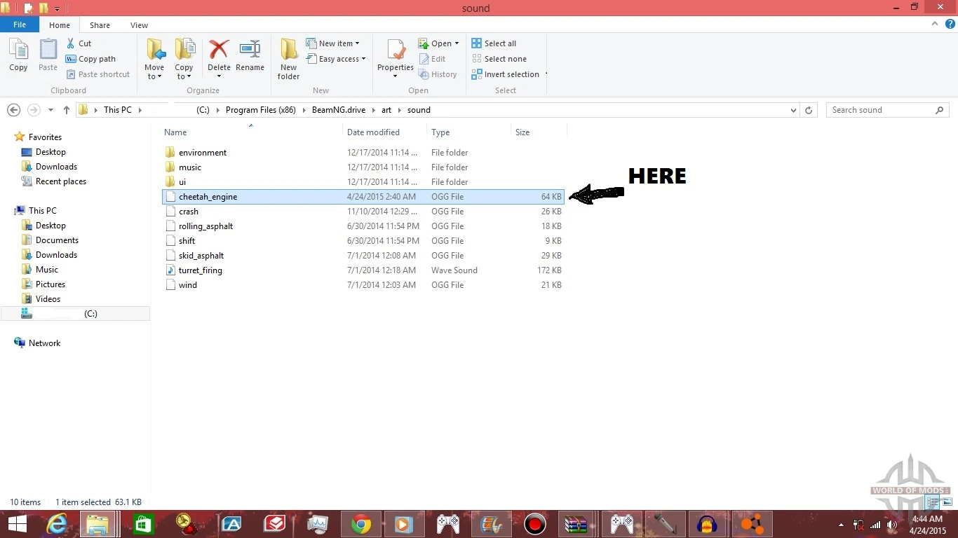 BeamNG.drive "Улучшеный звук двигателя"