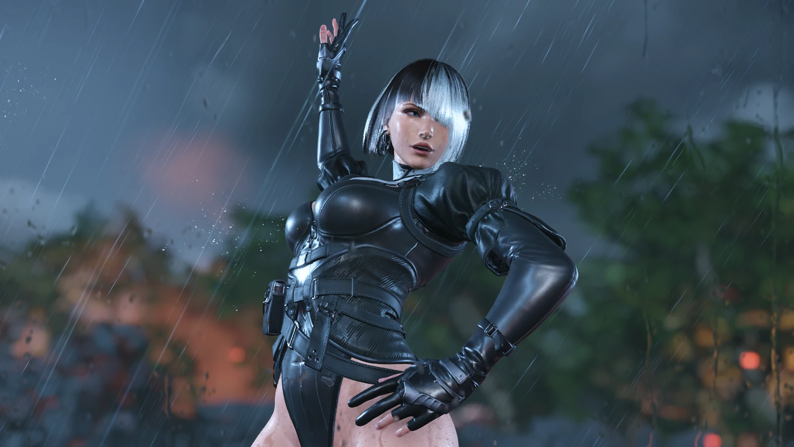 Tekken 8 "Черно-белые костюмы для Нины и Анны"