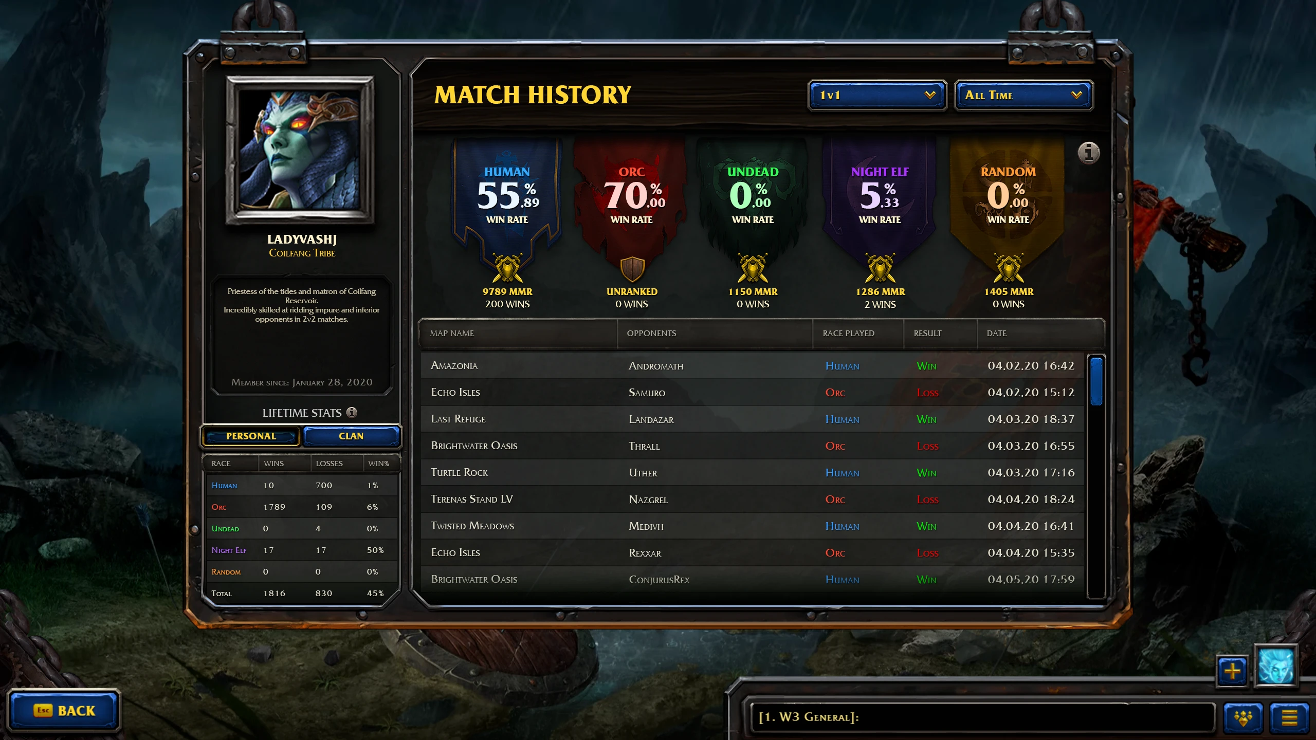 Blizzard показала как будет выглядеть новые профили игроков в Warcraft III: Reforged