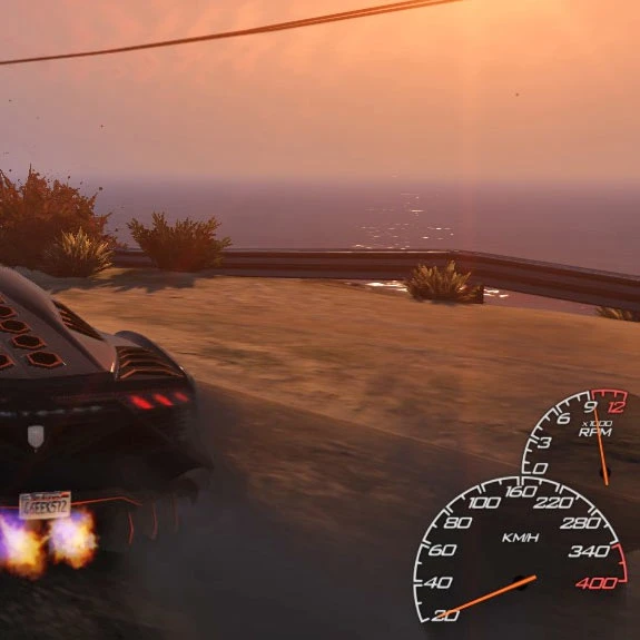 Grand Theft Auto 5 "Real Speedometer 1.1"
